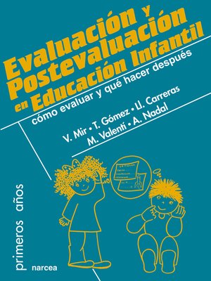 cover image of Evaluación y postevaluación en Educación Infantil